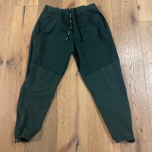 Nike Running Track Pants Joggers Green Black Size L CU5518 397